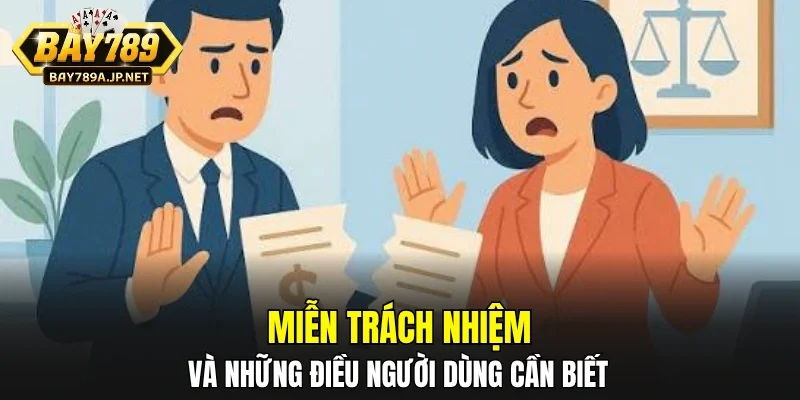 Miễn trách nhiệm và những điều người dùng cần biết